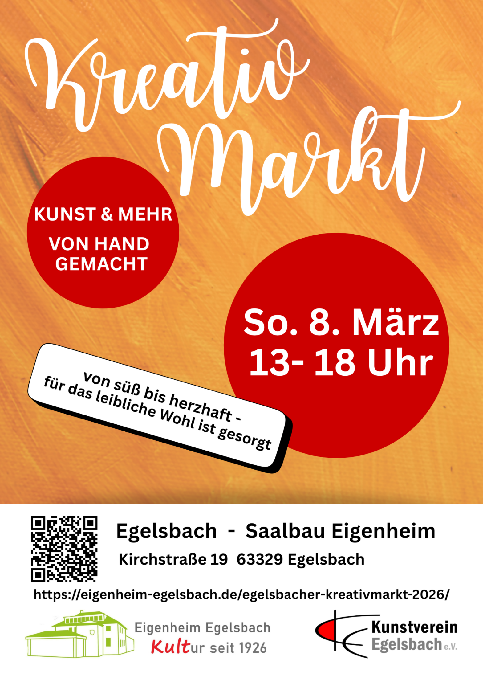 KreativMarkt 2026 am 8. März 2026 im Eigenheim Egelsbach
