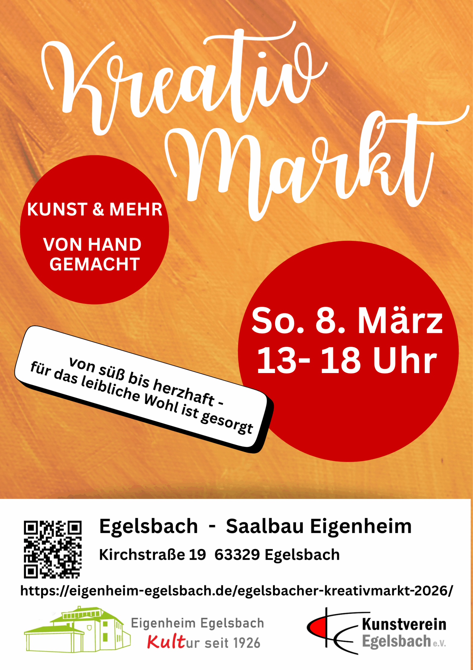 KreativMarkt 2026 am 7. März 2026 im Eigenheim Egelsbach